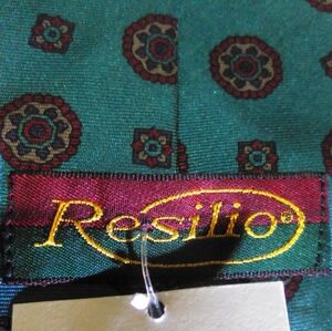 Resilio Teal Medallion Silk Tie - Teal